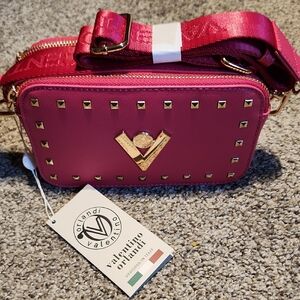 Valentino Orlandi Fuchsia Crossbody Bag